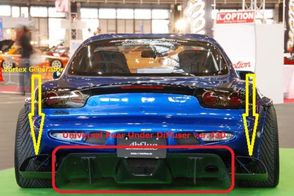 Abflug Ver.430 Rear Under Diffuser (Carbon) for Mazda RX-7 (FD3S) 1992-2002