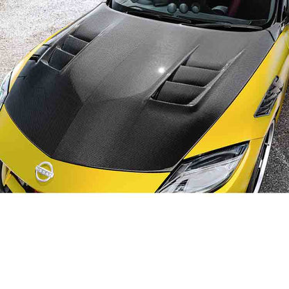 Top Secret Dry Carbon Aero Hood with Duct for Nissan Z (RZ34) 2023+